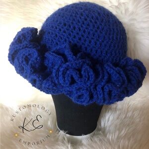 Crotchet Ruffle Hat